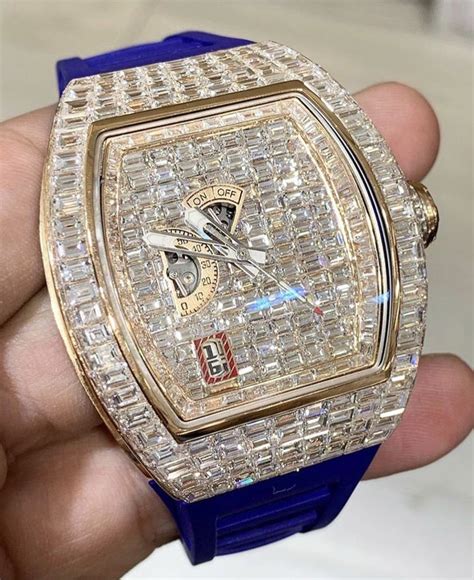 bust down richard mille|iced out watches real diamonds.